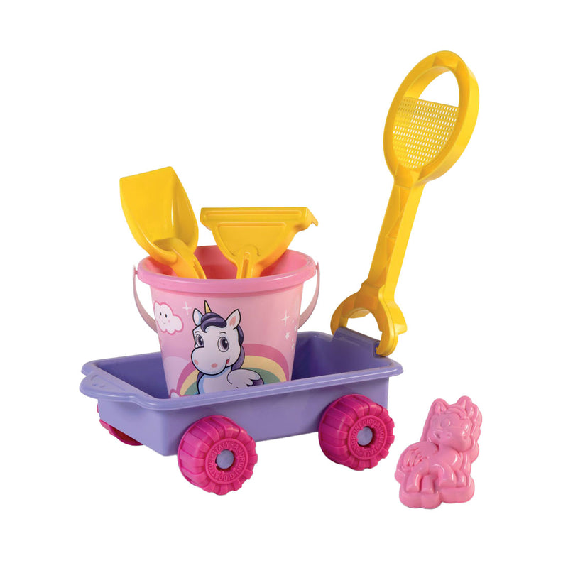 Androni Bolderkar mit Unicorn Beach Set, 5dlg.