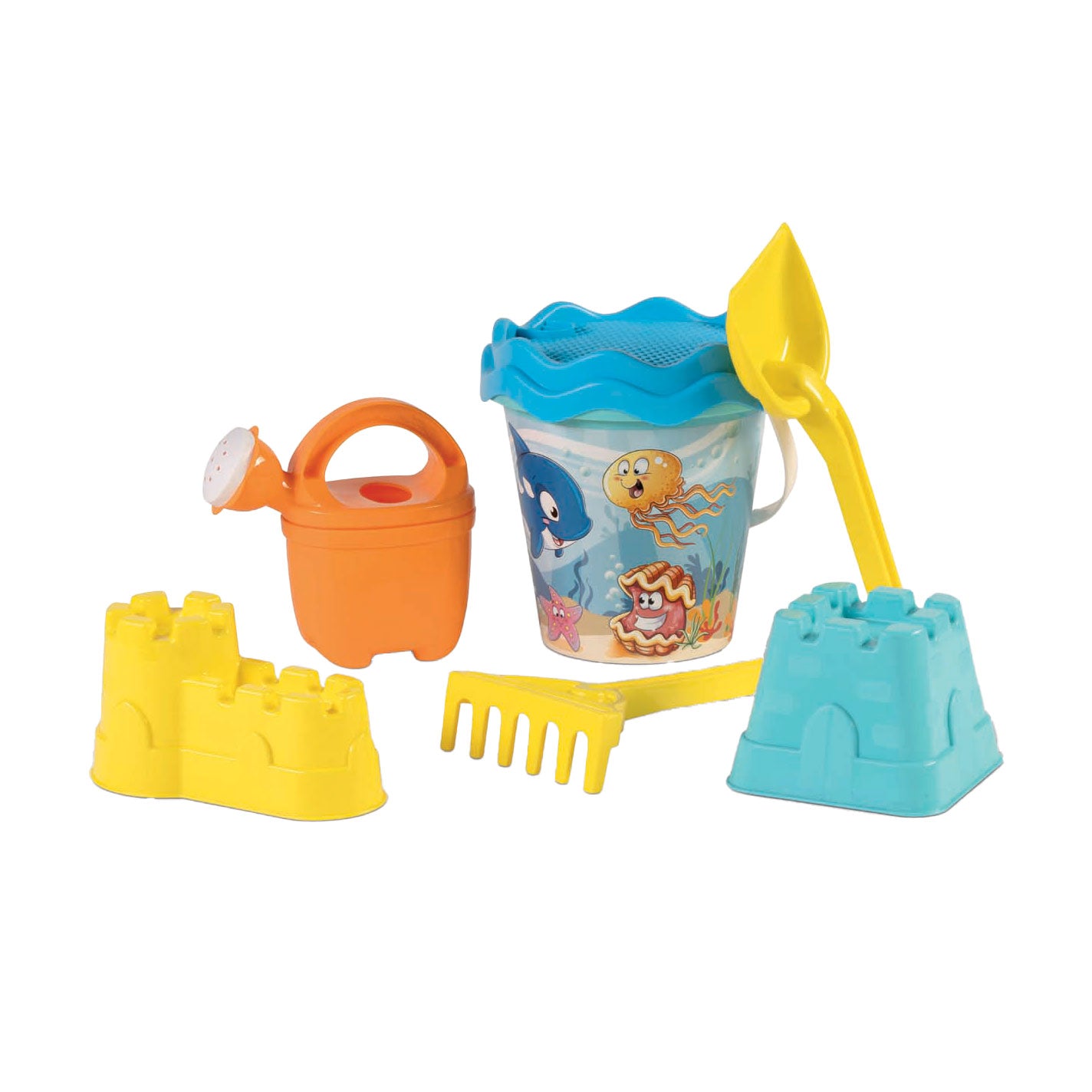 Androni -Rucksack mit Strand -Ehe -Tieren, 7dlg.