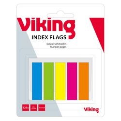 Index Office Depot 45 x 12 mm, sortiert, neonfarben, repositionierbar, beschreibbar, 125 Blatt