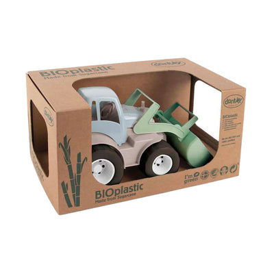 Dantoy -Traktor mit Frontlader grünblau, 30 cm