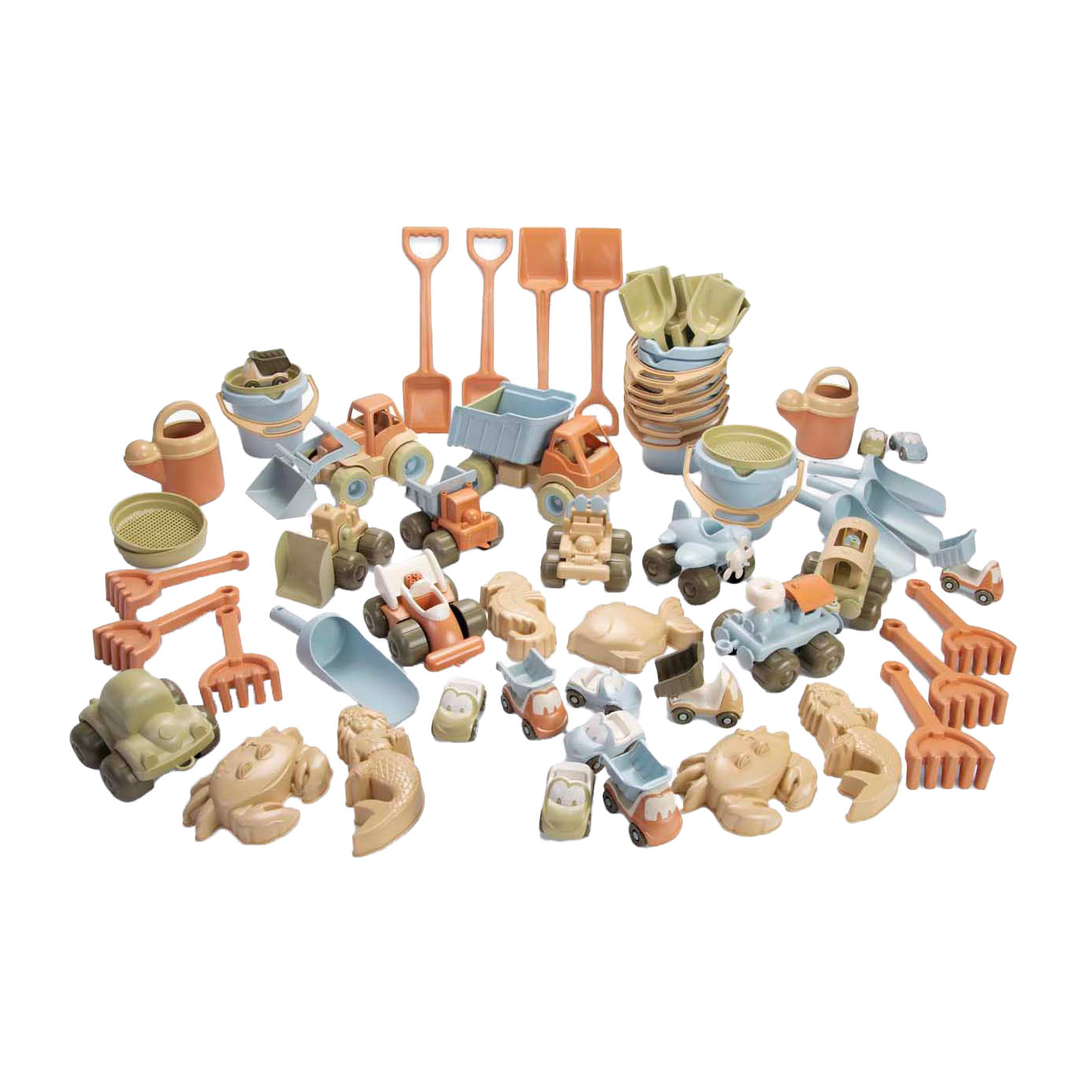 Dantoy Sand Play Set mit Fahrzeugen, 62dlg.