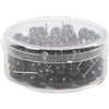 Creativ Firmenkartenpins, L: 17 mm, D 6 mm, schwarz, 100 Stück 1 Box