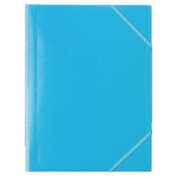 Ordner Office Depot PP 500g m2 A4 32x24,5cm blau 3 Klappen Gummiverschluss