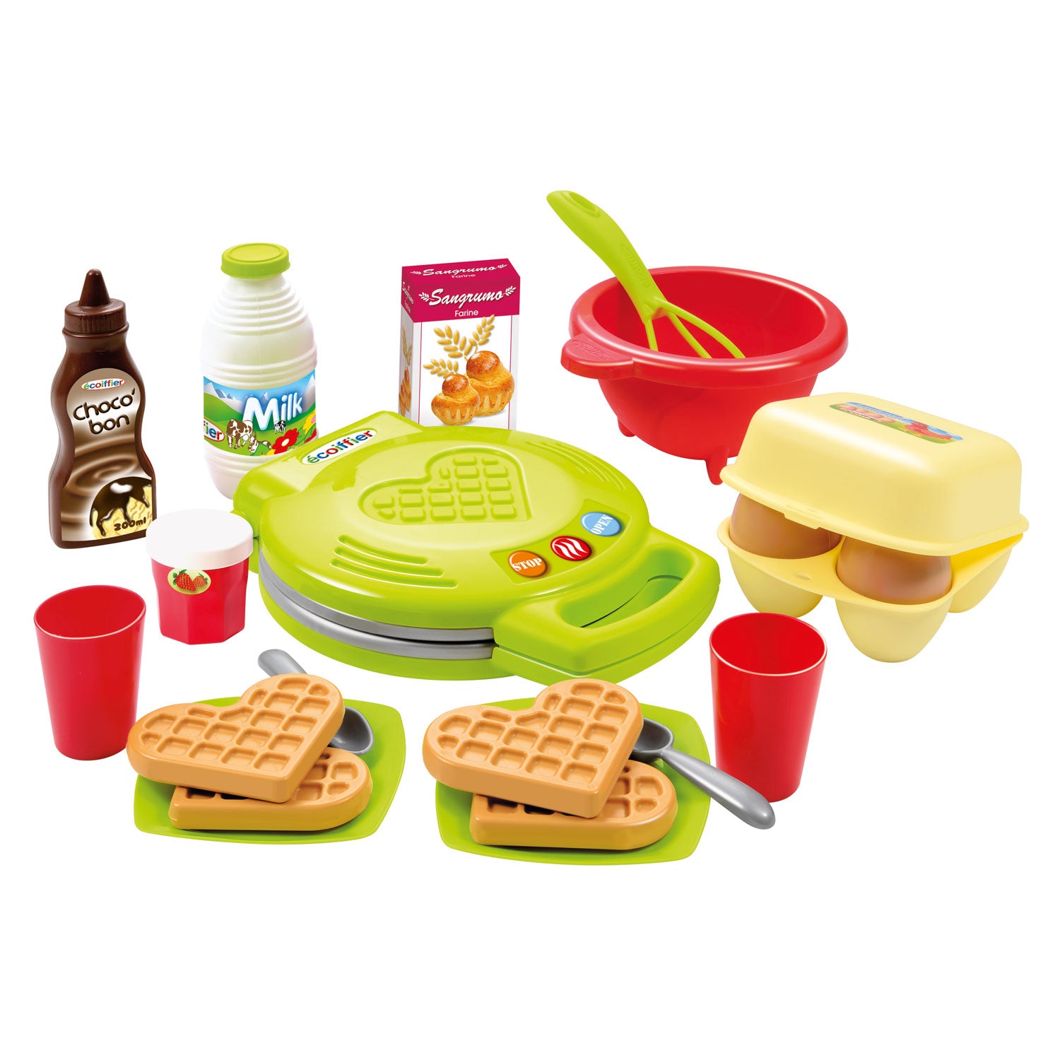 Ecoiffier 100% Koch Waffle Iron, 22dlg.