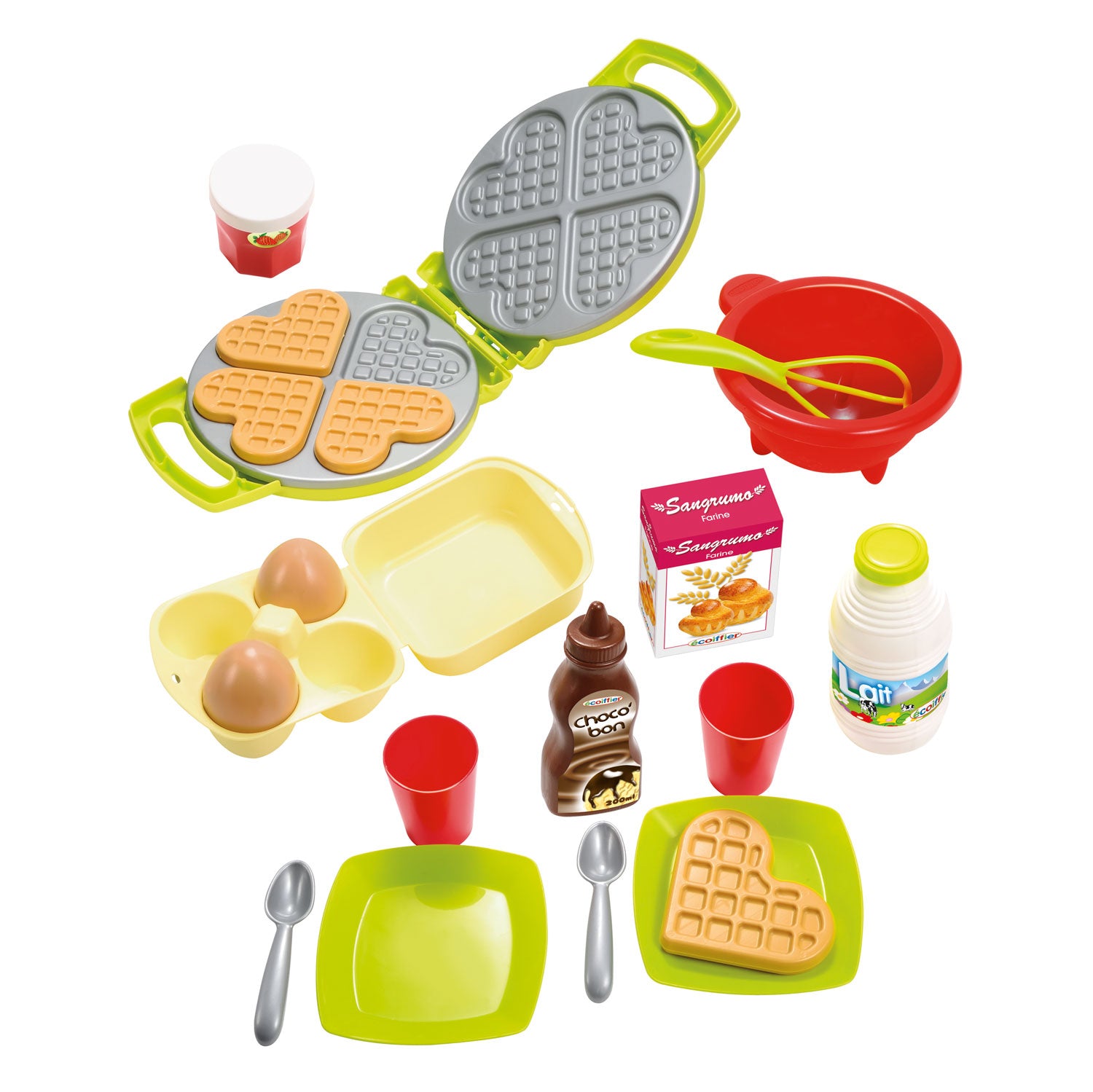 Ecoiffier 100% Koch Waffle Iron, 22dlg.