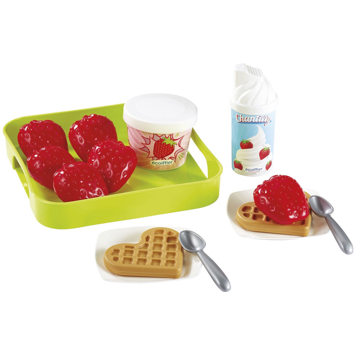 Ecoiffier 100% der Erdbeeren mit Dienern