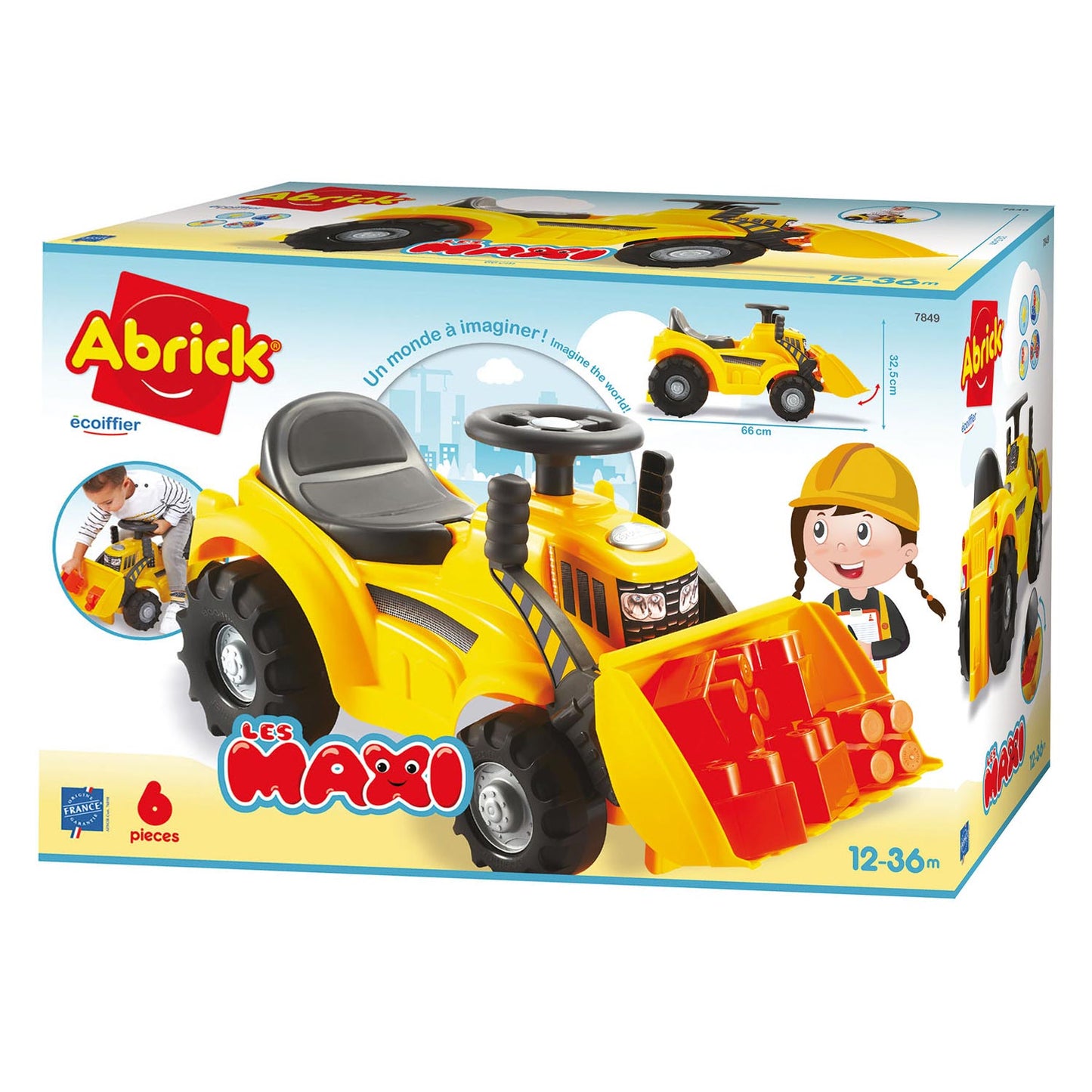 Abrick Maxi Walking Tractor mit Frontlader