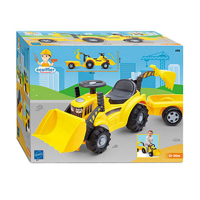Ecoiffier -Wandertraktor mit Frontlader und Wagen
