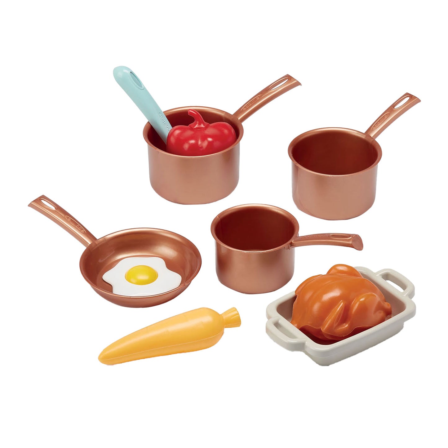 Ecoiffier Play Set Pans und Playets mit Kartonofen, 20dlg.