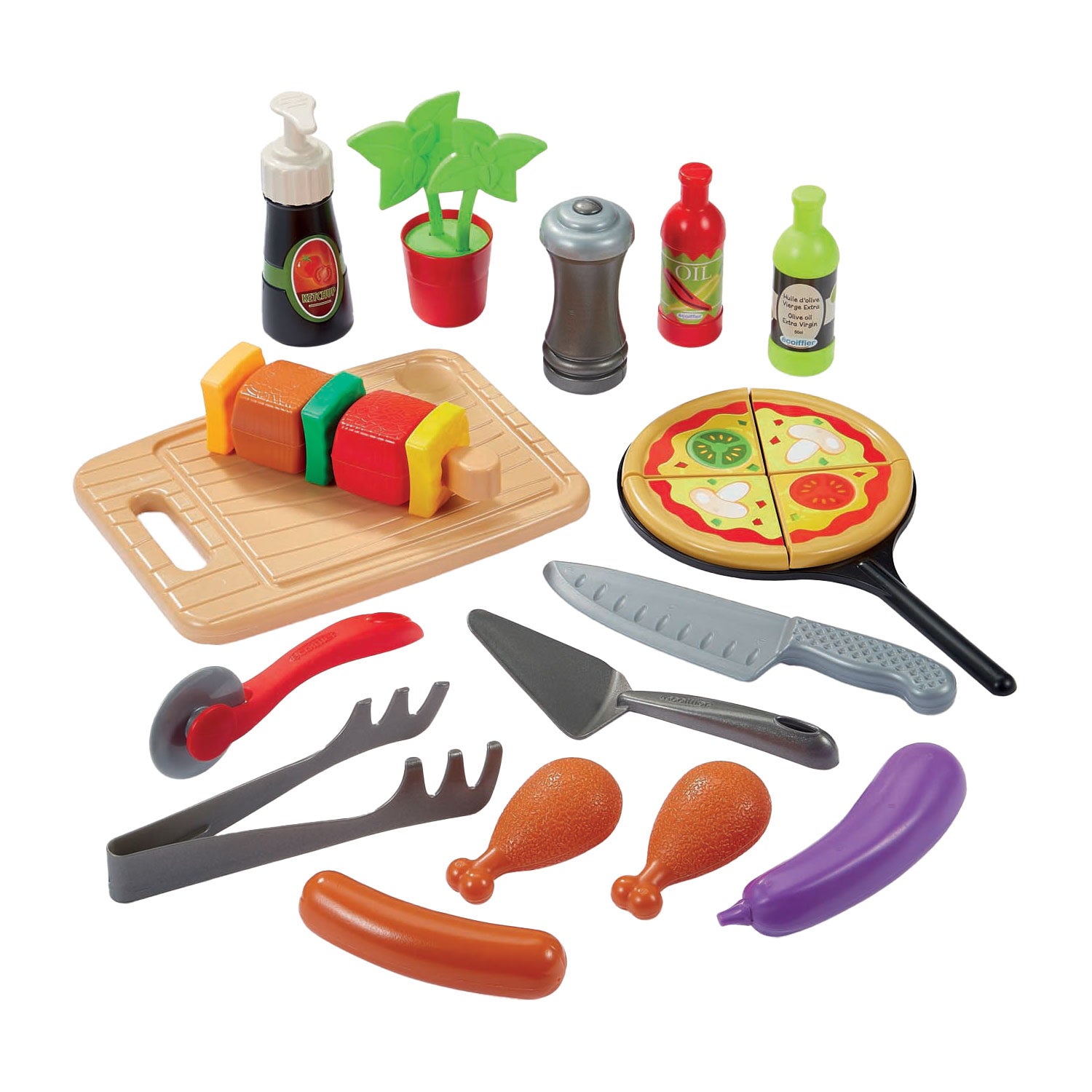 Ecoiffier Sommerküche mit Grill- und Pizzaofen, 27dlg.