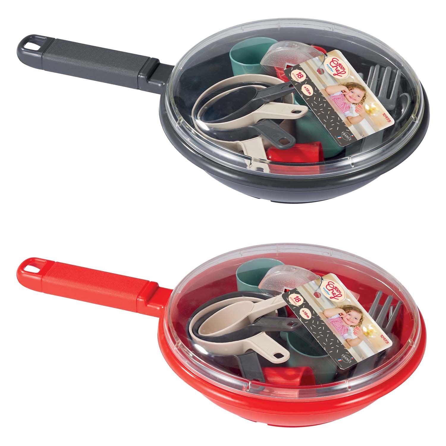 Ecoiffier 100% Kochservice und Besteck in Pan, 19dlg.