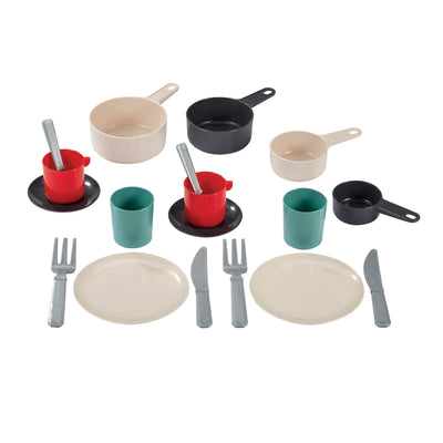 Ecoiffier 100% Kochservice und Besteck in Pan, 19dlg.