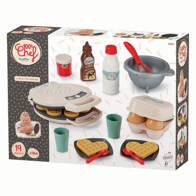 Ecoiffier 100 % Chef Waffeleisen - 19 Stk.