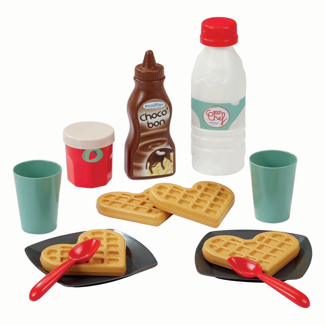 Ecoiffier 100 % Chef Waffeleisen - 19 Stk.
