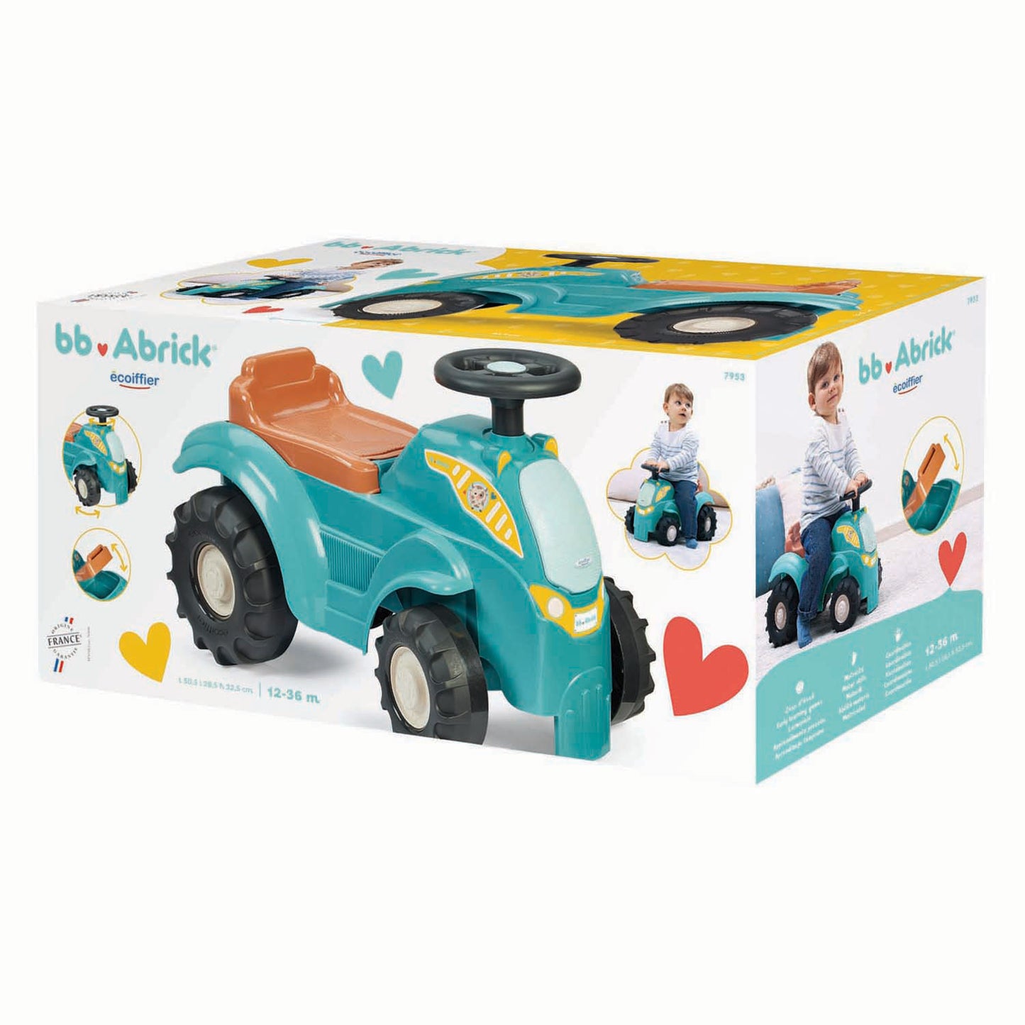 Lenkbarer Ecoiffier-Traktor