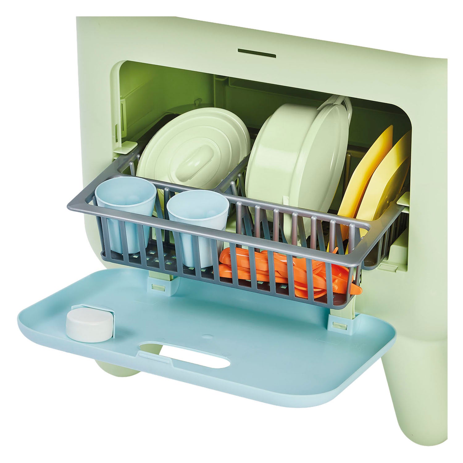 Ecoiffier eociffier vert azur salbeifarbene Küche - 17 Stk.