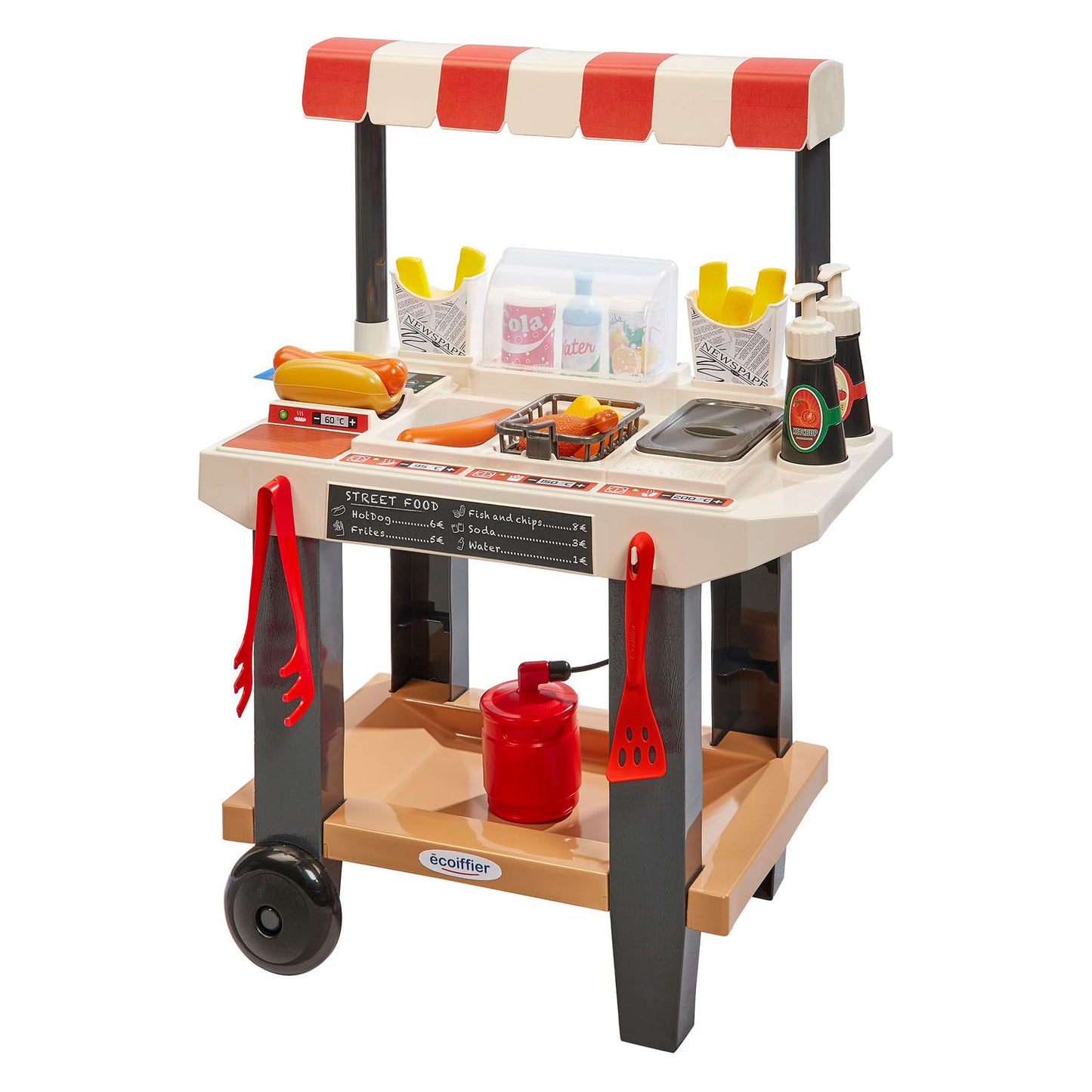 Ecoiffier Streetfood-Stand – 25 Stück.
