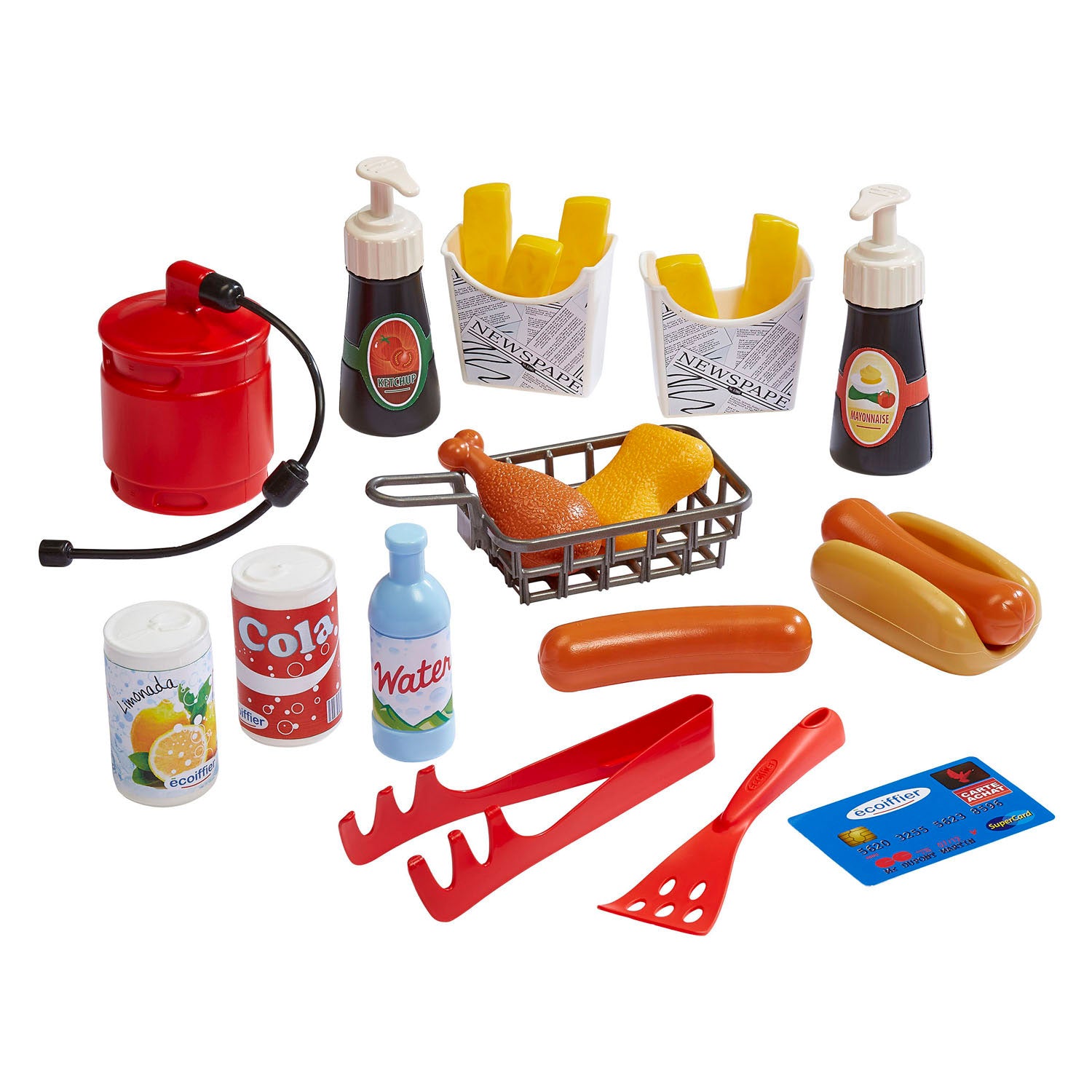 Ecoiffier Streetfood-Stand – 25 Stück.