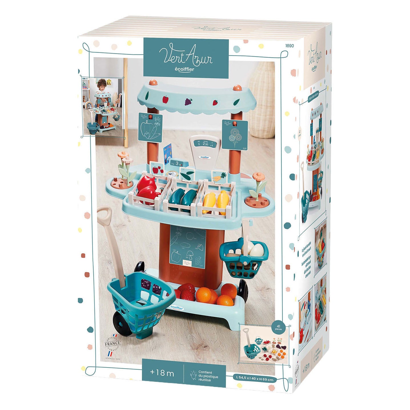 Ecoiffier Marktstand - 41 Stk.