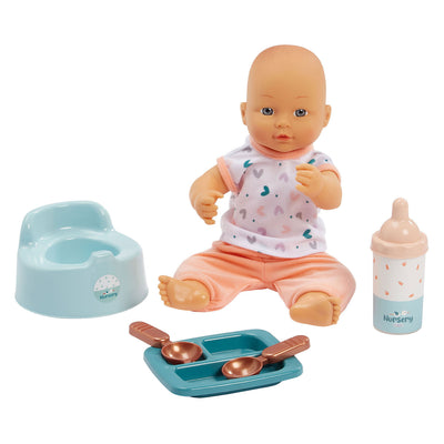 Ecoiffier Kinderzimmer 3in1 Babyzimmer mit Babypuppe – 8-teilig.