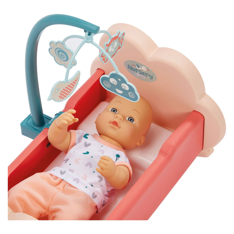 Ecoiffier Kinderzimmer 3in1 Babyzimmer mit Babypuppe – 8-teilig.