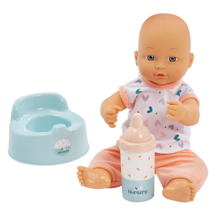 Ecoiffier Kinderzimmer 3in1 Babyzimmer mit Babypuppe – 8-teilig.