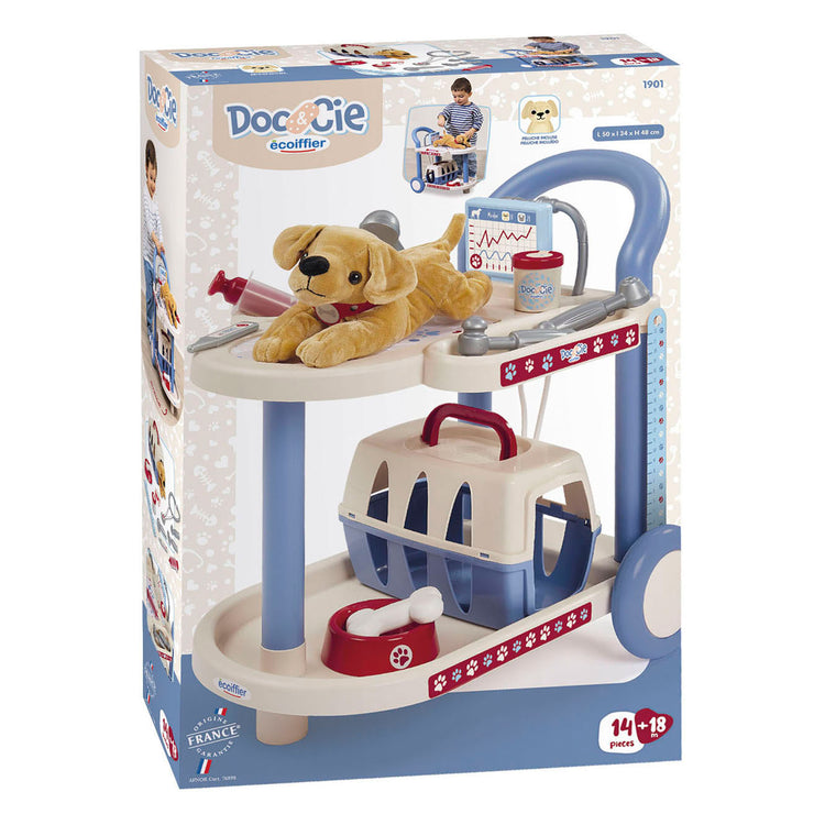 Ecoiffier Doc Cie Tierarztwagen mit Hund – 14-tlg.