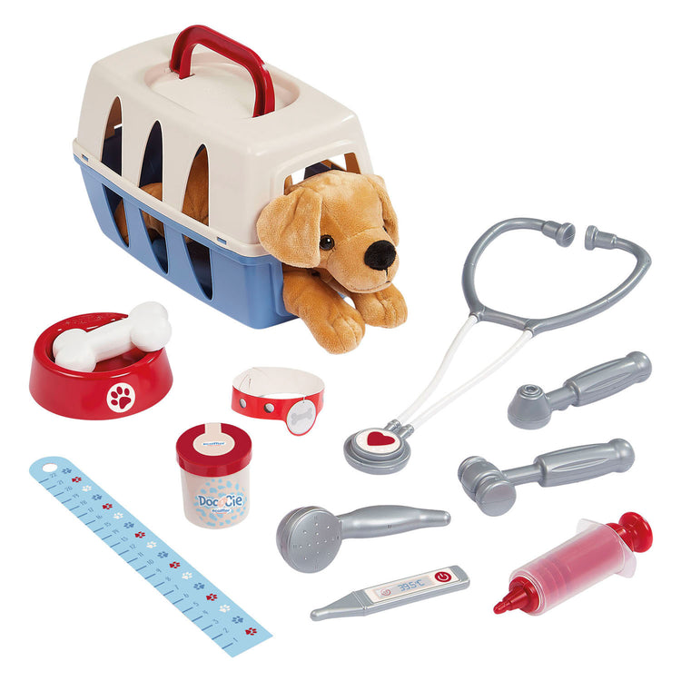 Ecoiffier Doc Cie Tierarztwagen mit Hund – 14-tlg.
