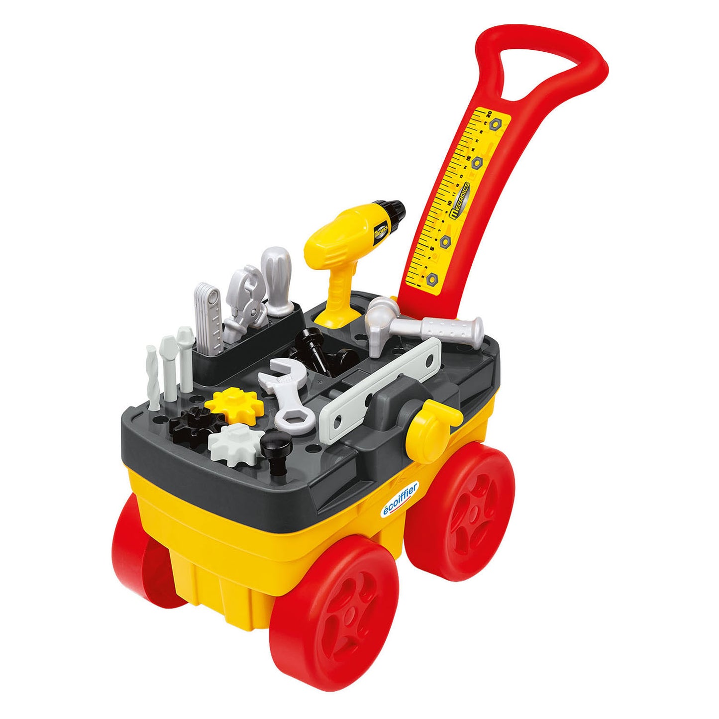 Ecoiffier Werkzeugwagen - 19-teilig.