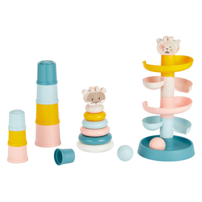 Ecoiffier abrick 3in1 Babyspielzeug in Aufbewahrungsbox - 23 Stk.