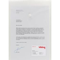 Dokumentenmappe aus PP, 180 g, m2, A4, 33,5 x 23,5 cm, transparente Stehkappe. 100-Blatt-Druckknopf