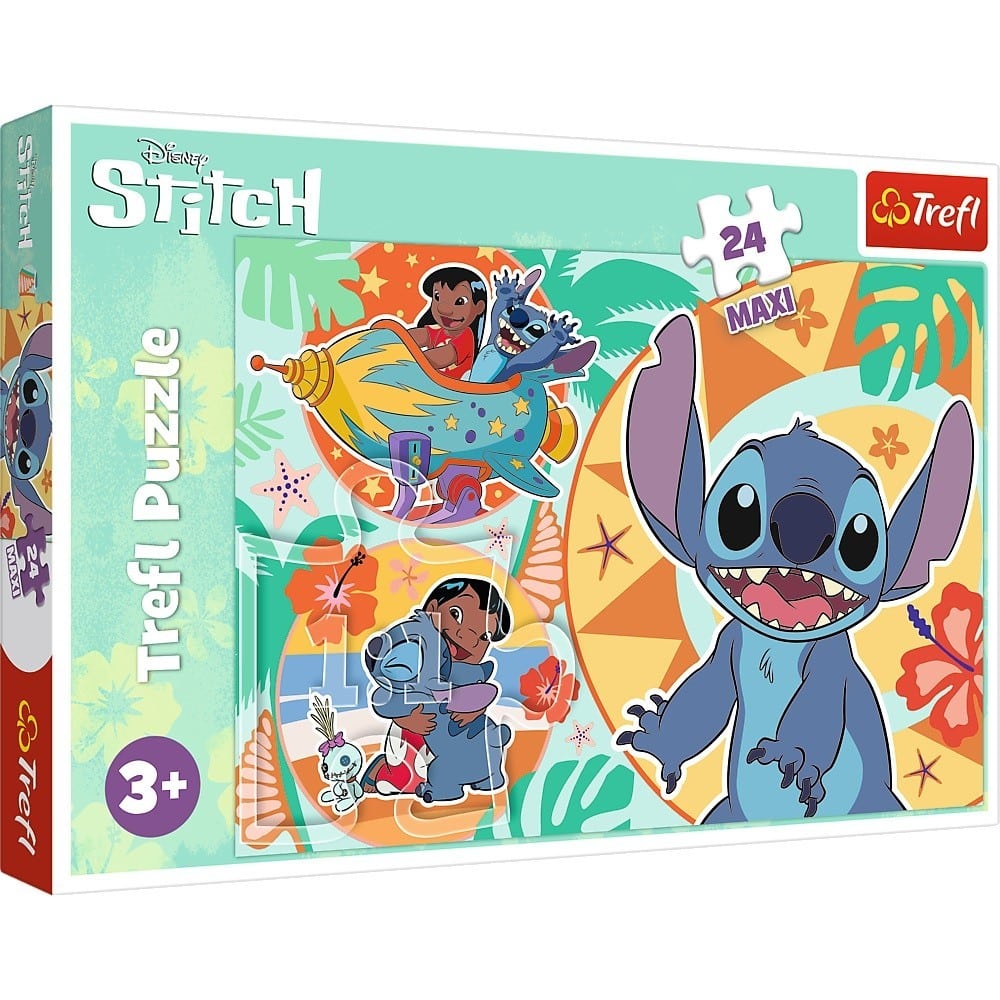 Oku Disney Stitch Kinderpuzzle mit 24 Maxi-Teilen