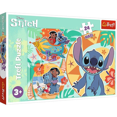 Oku Disney Stitch Kinderpuzzle mit 24 Maxi-Teilen