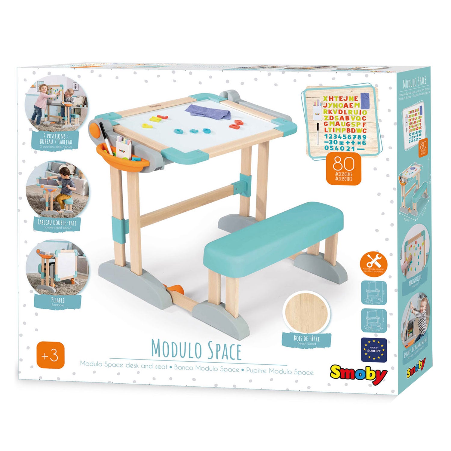 Smoby Modulo Desk und Blackboard, 2in1