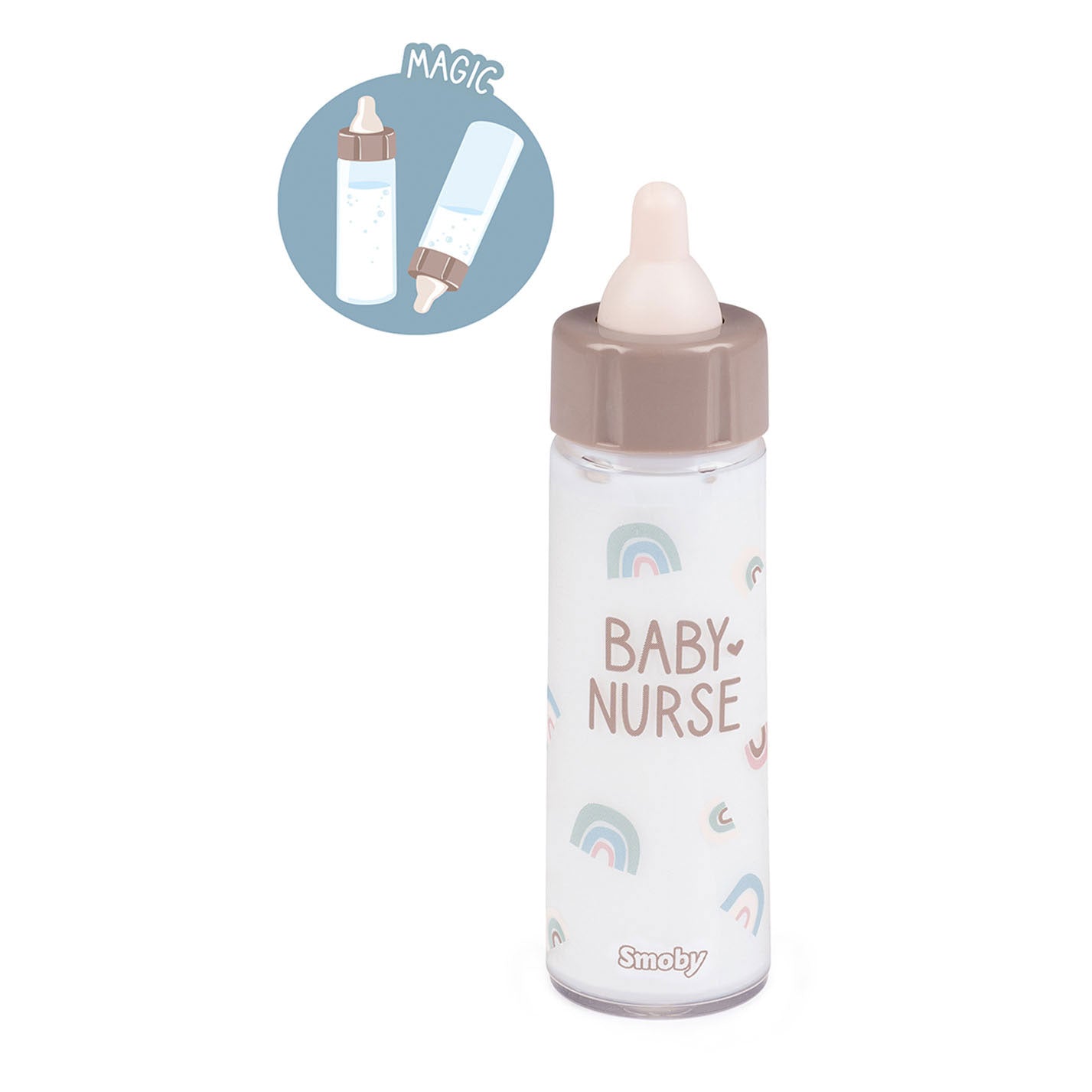 Smoby - Baby Schwester magische Trinkflasche