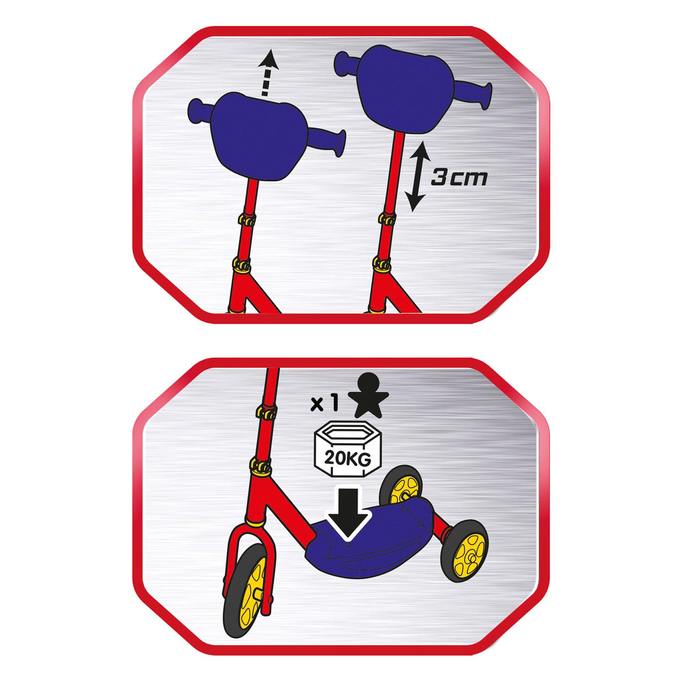 Smoby Smoby 3-Rad-Roller