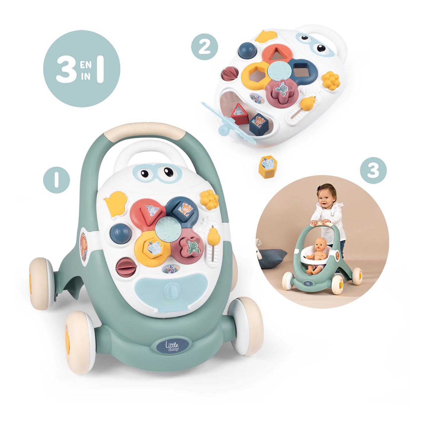 Smoby kleines Baby 3in1