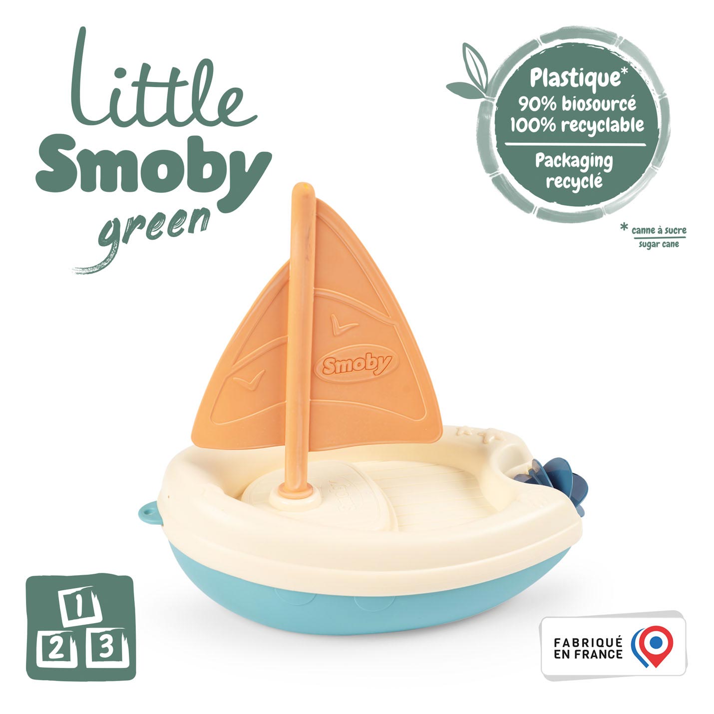 Smoby Little Green Bad Segelboot