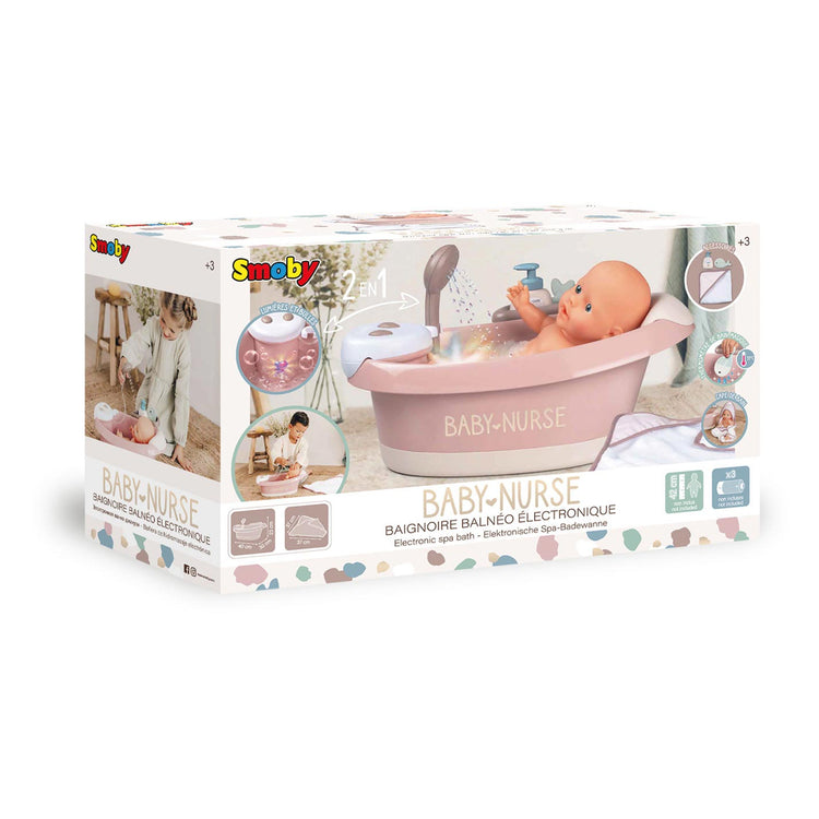 Smoby - Baby Schwesterbad mit Funktionen und Zubehör 3DLG.