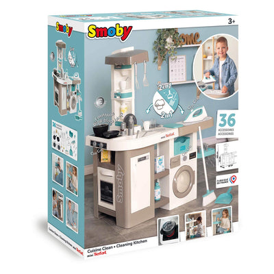 Smoby Tefal Küche mit Haushaltsstation 36dlg.