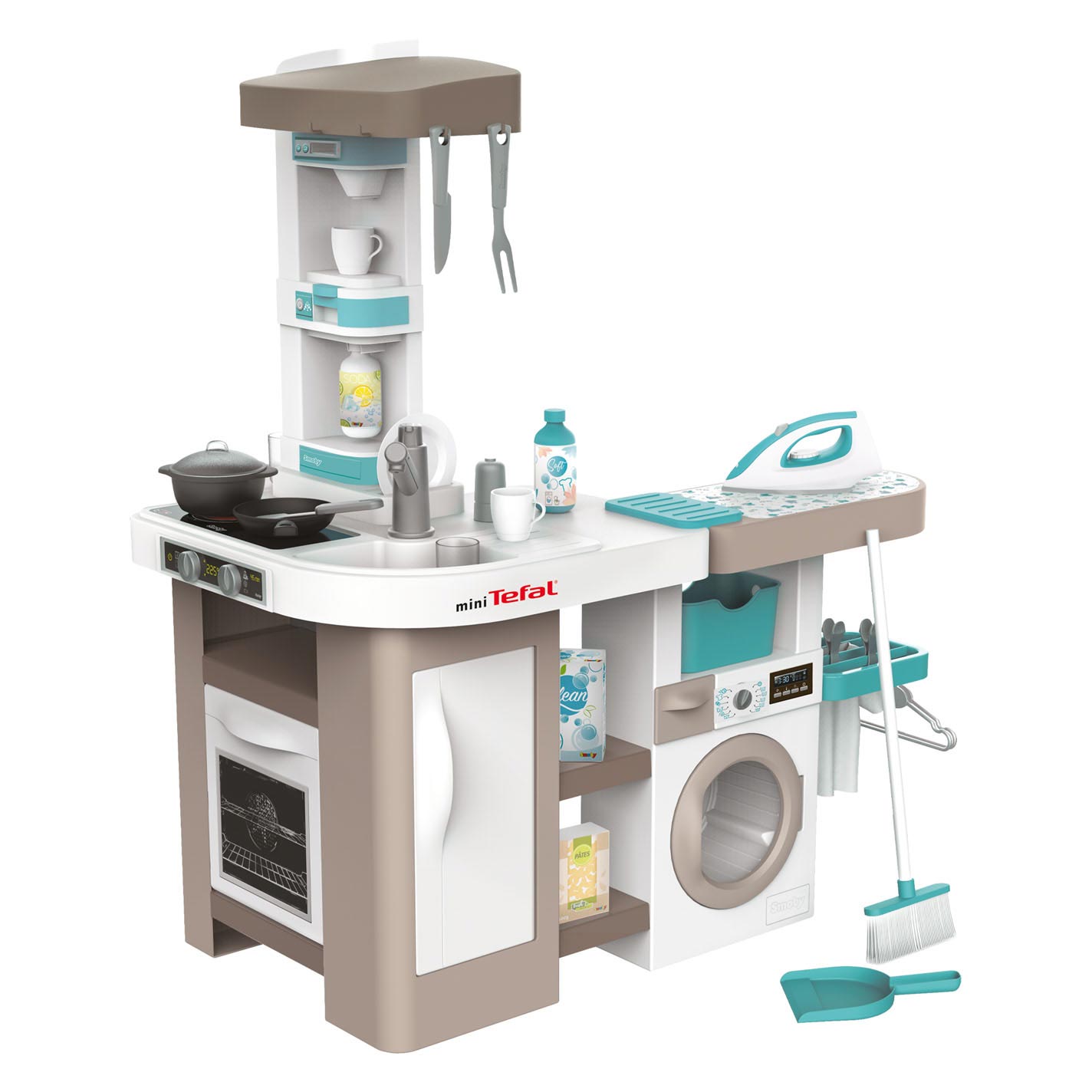 Smoby Tefal Küche mit Haushaltsstation 36dlg.