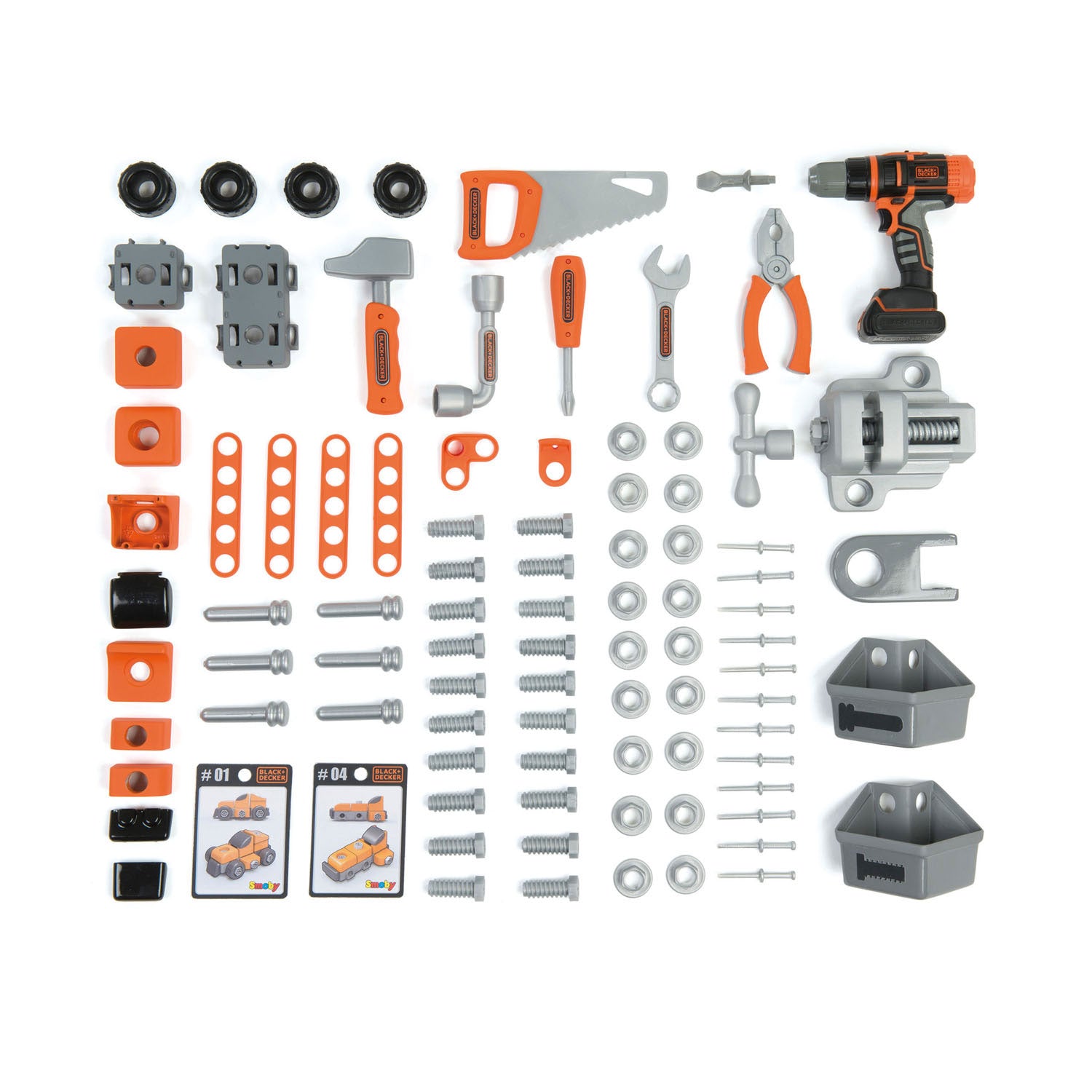 Smoby Black Decker Bricolo Spielzeugwerkbank, 92dlg.