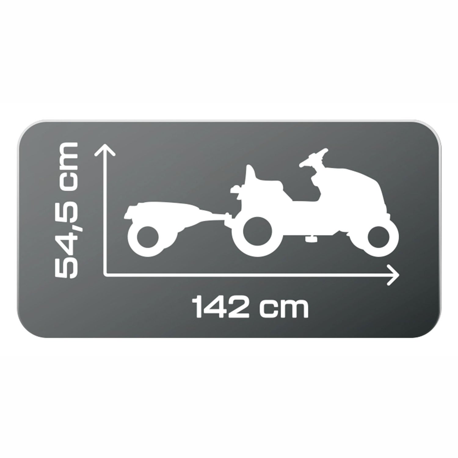 Smoby Farmer XL Steptractor mit Trailer Schwarz