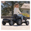 Smoby Farmer XL Steptractor mit Trailer Schwarz