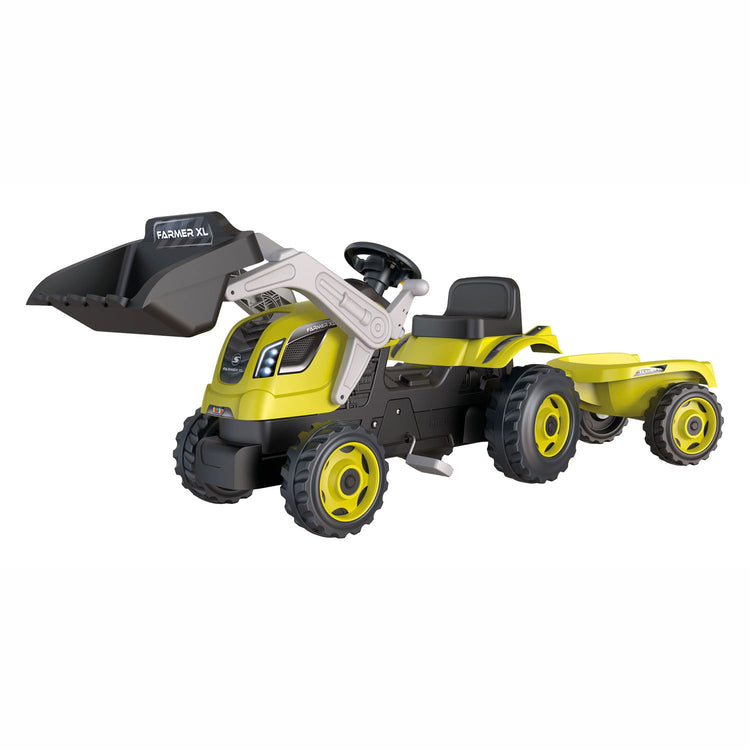 Smoby Farmer Max Treppentraktor mit Anhängergrün