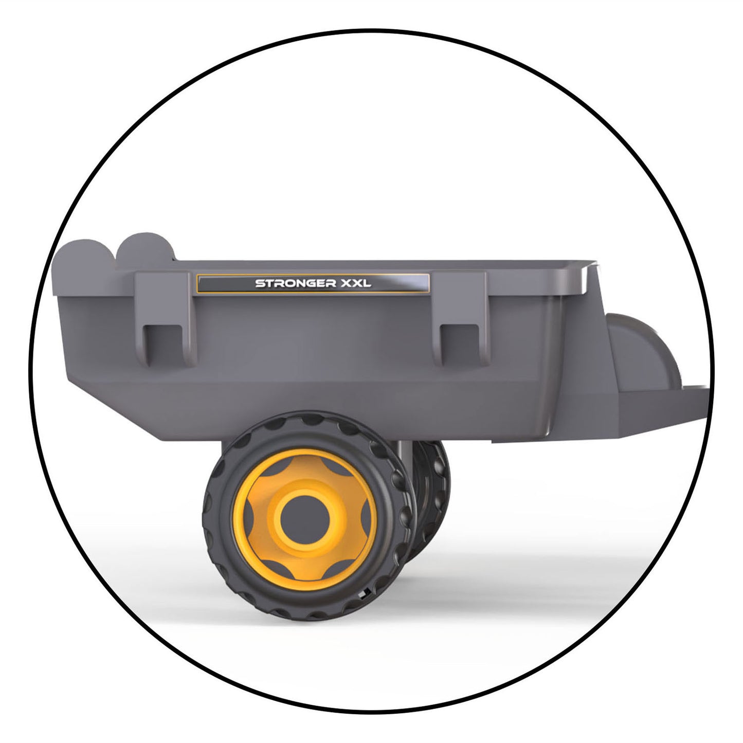 Smoby stärkerer XXL -Pedaltraktor mit Anhängergrau