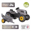 Smoby stärkerer XXL -Pedaltraktor mit Anhängergrau