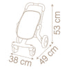 Smoby - Baby Schwester Puppenwagen