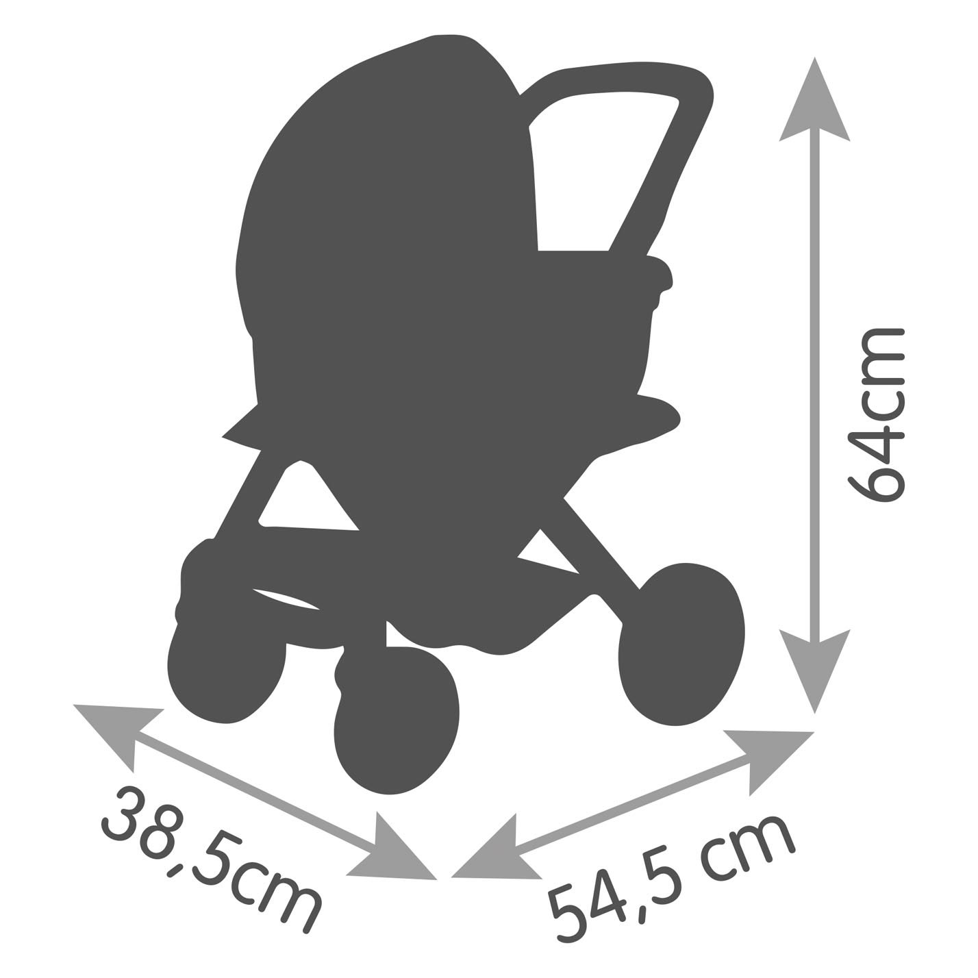 Smoby - Maxi -cosi Puppe richtiger Salbei 3in1