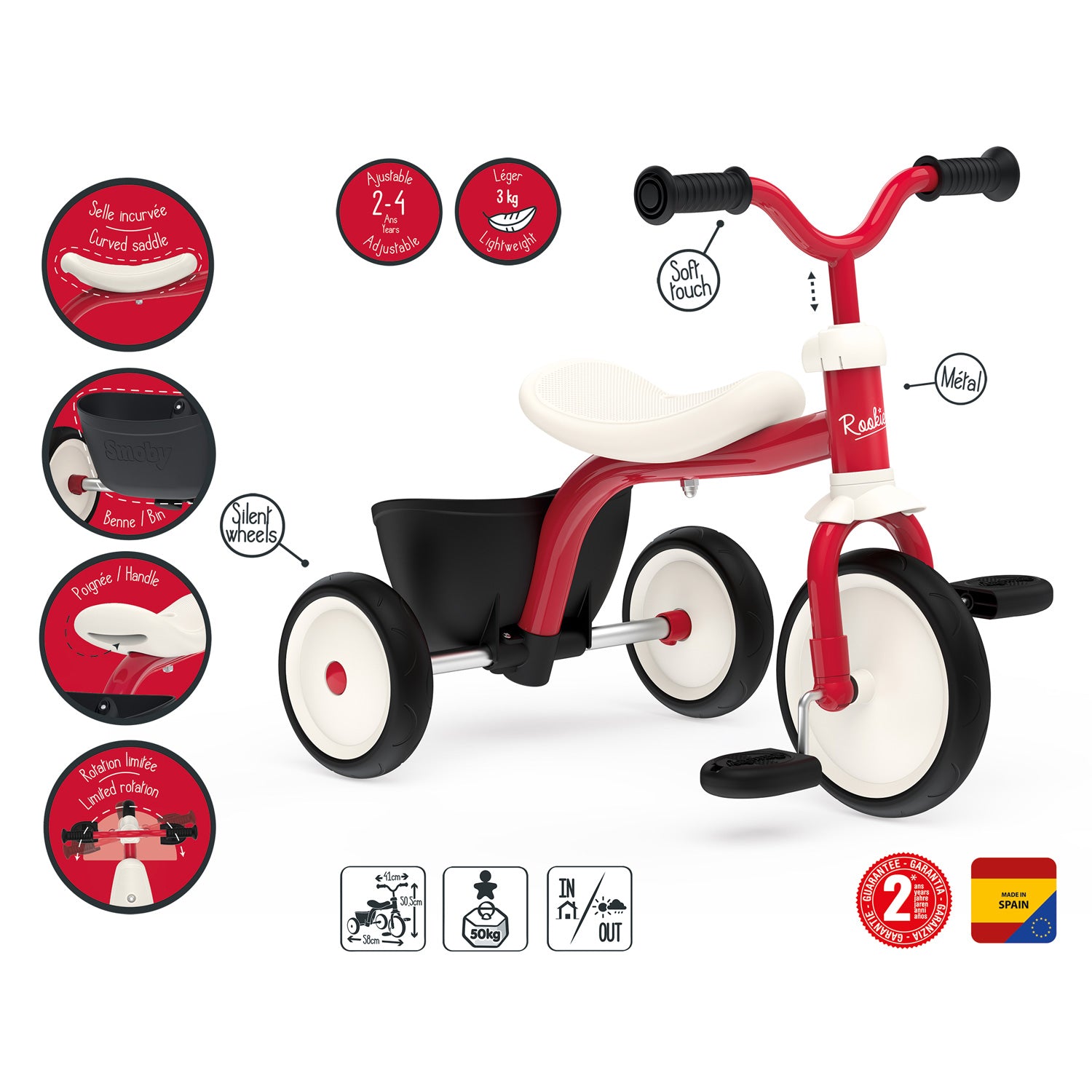 Smoby Rookie Trike Dreirad